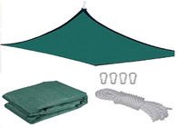 Outdoor Green Rectangle Garden Shade Sail For Parking Driveway Playgrounds